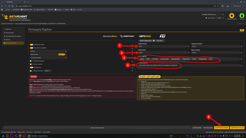 Konfiguracja opcji kompilacji Build Configuration